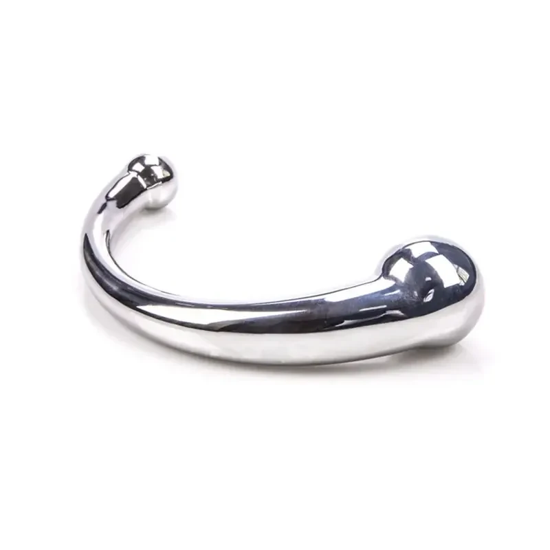 smooth non porous metal prostate toy