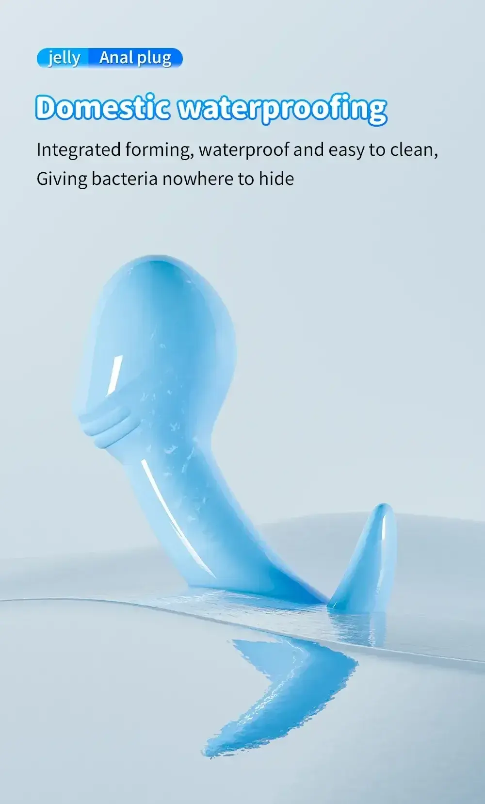 smooth non porous silicone anal plug