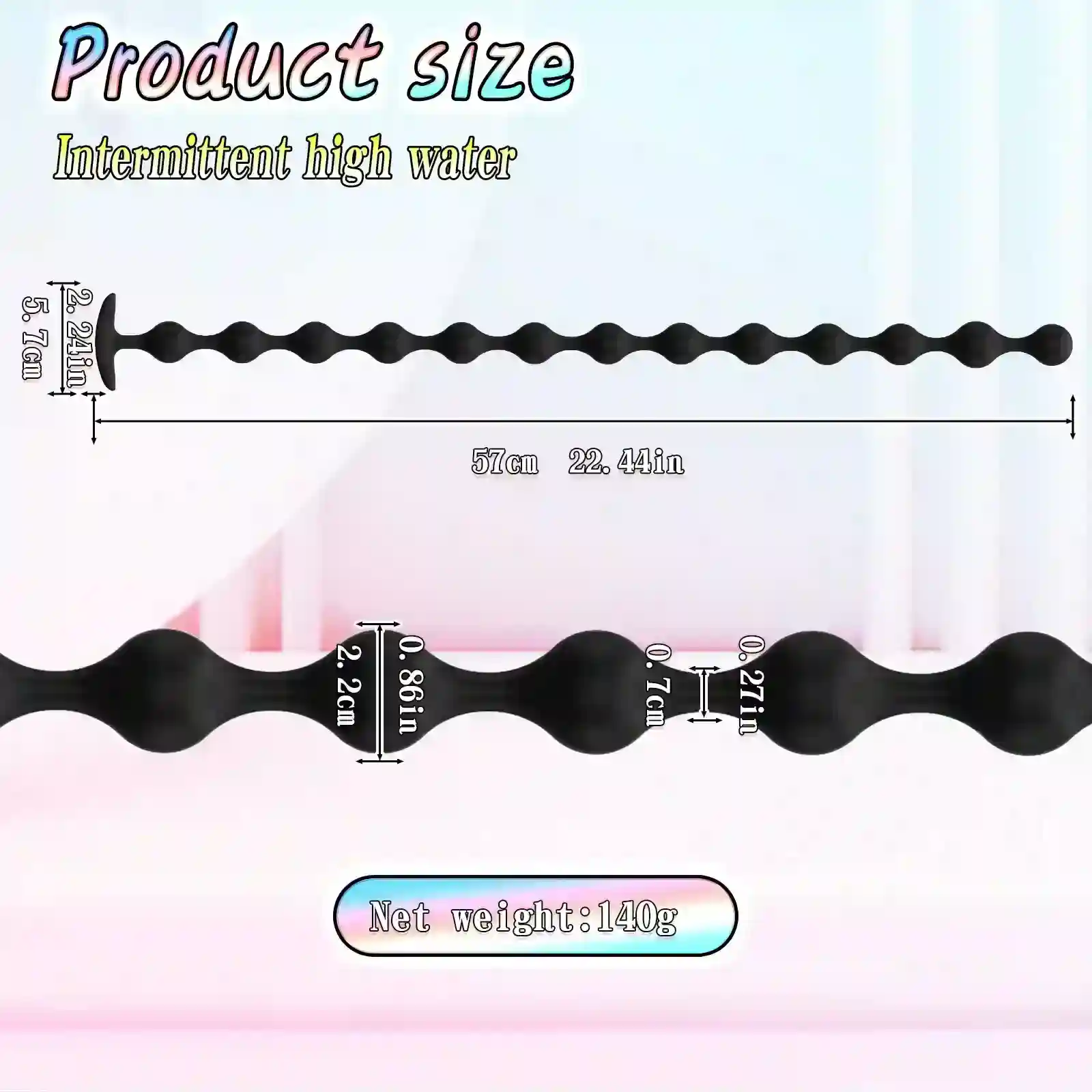 smooth progressive silicone anal beads