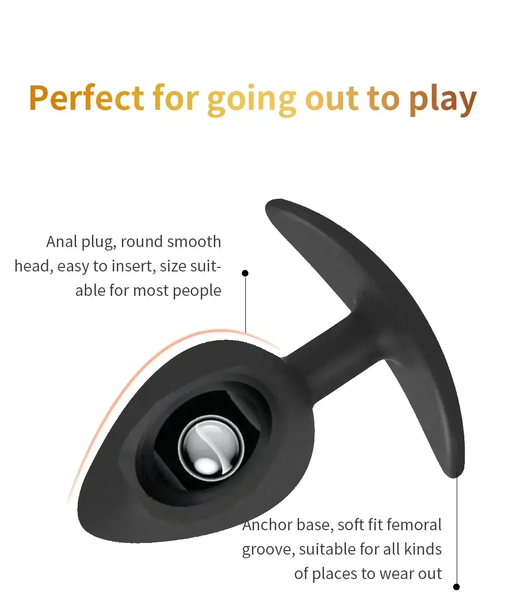 smooth silicone anal plug large