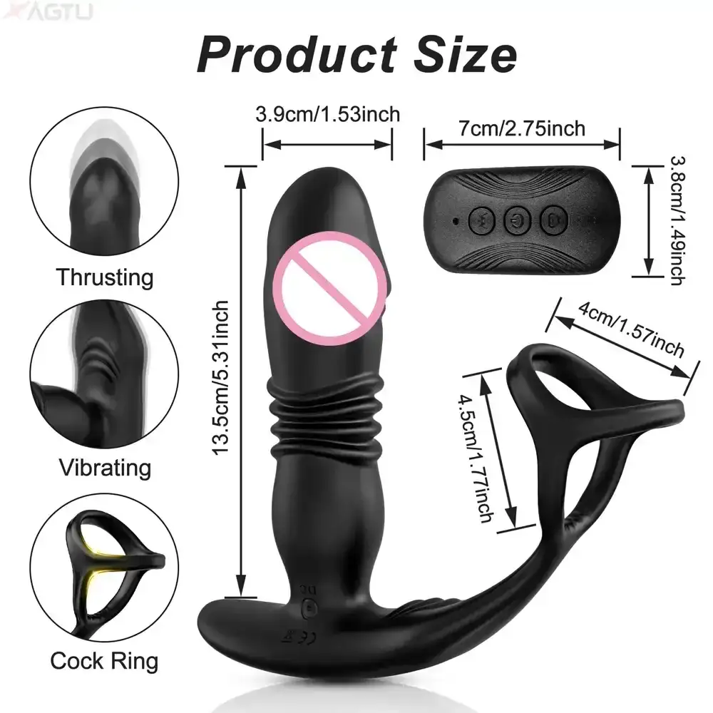 smooth silicone prostate toy waterproof