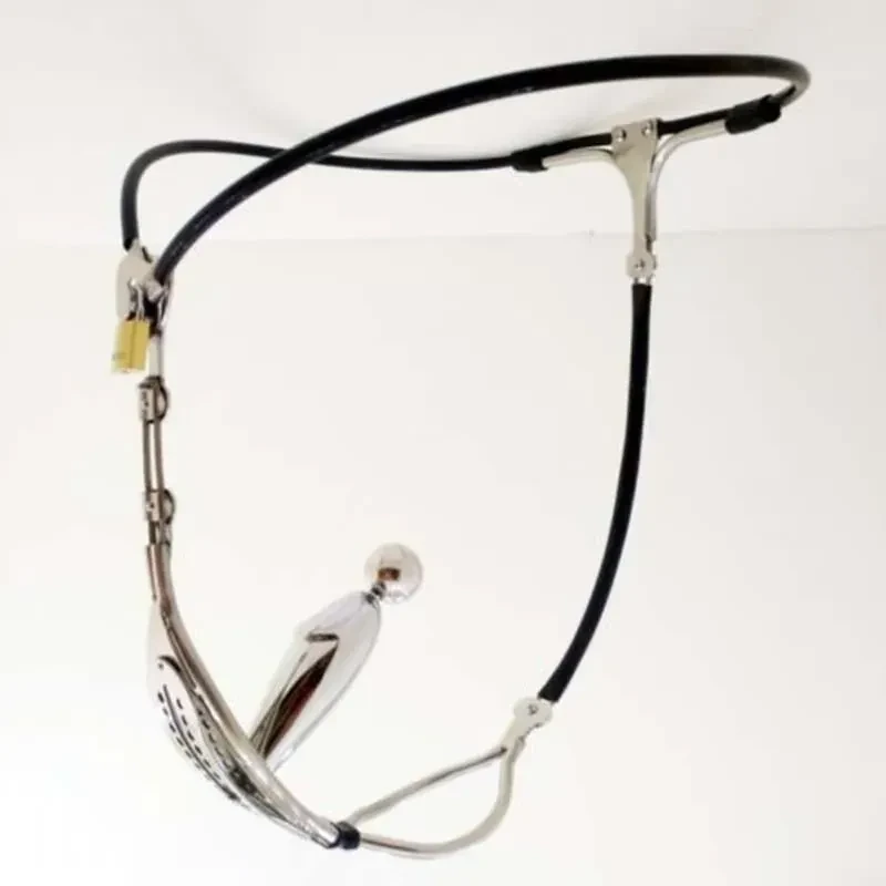 smooth stainless steel chastity device