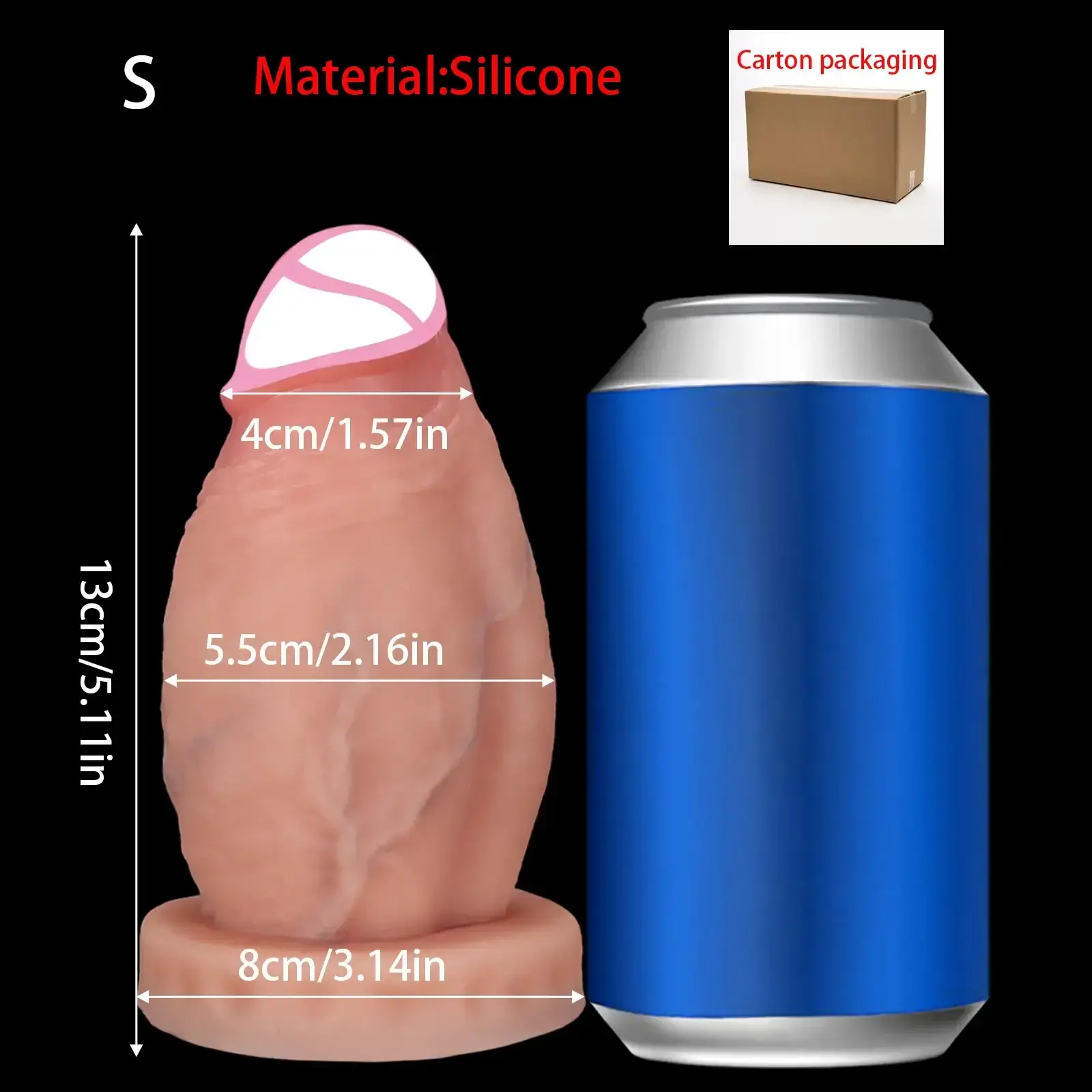 smooth texture silicone butt plug
