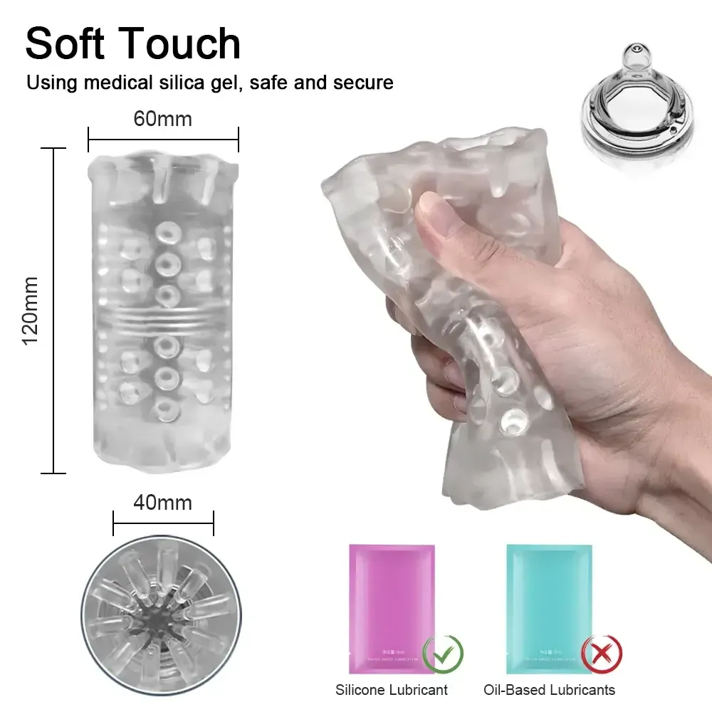 soft flexible tpe male masturbator