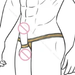 soft nylon open crotch briefs