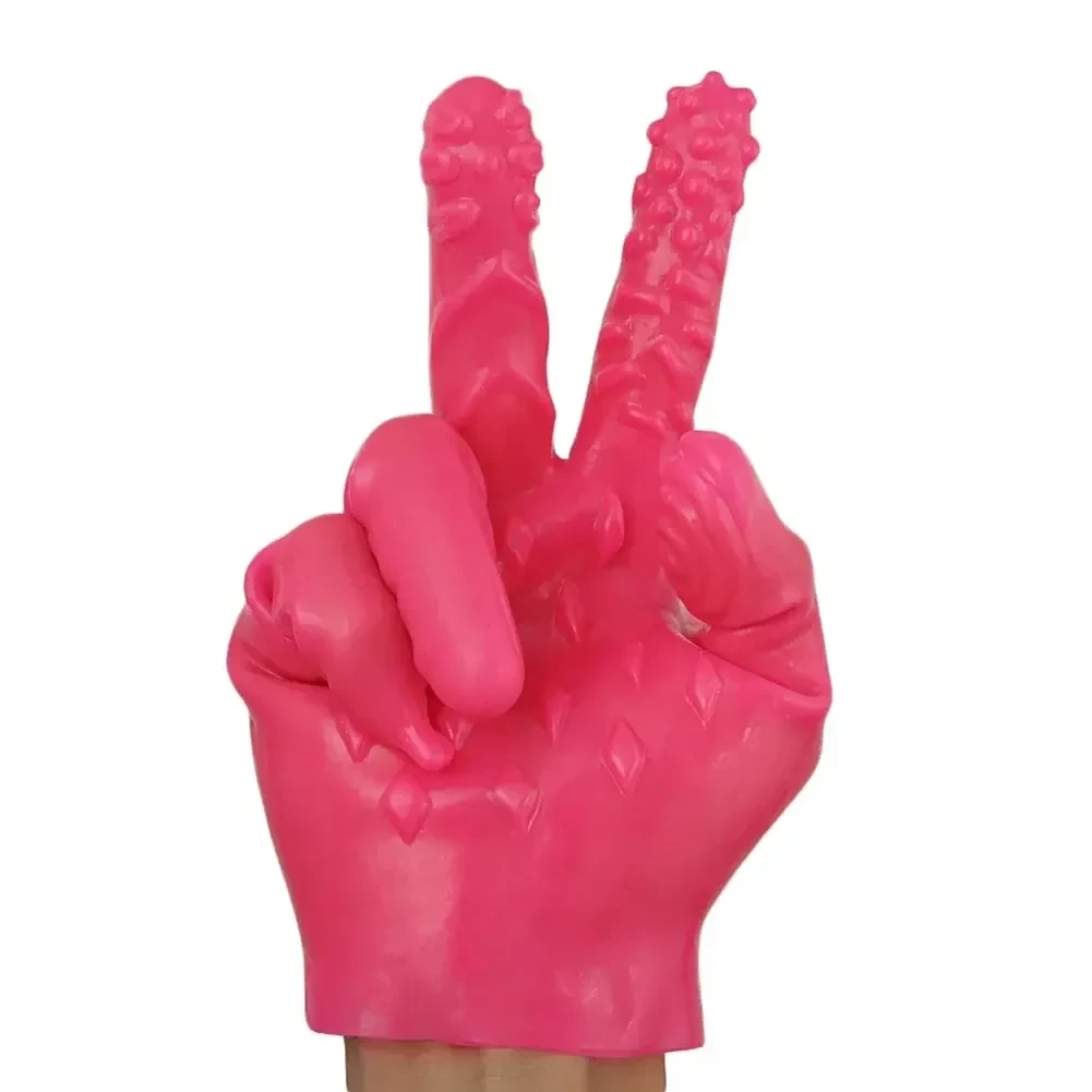 soft pvc stimulation finger sleeve