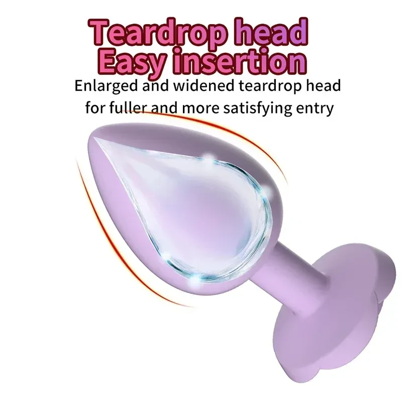 soft silicone butt plug rose