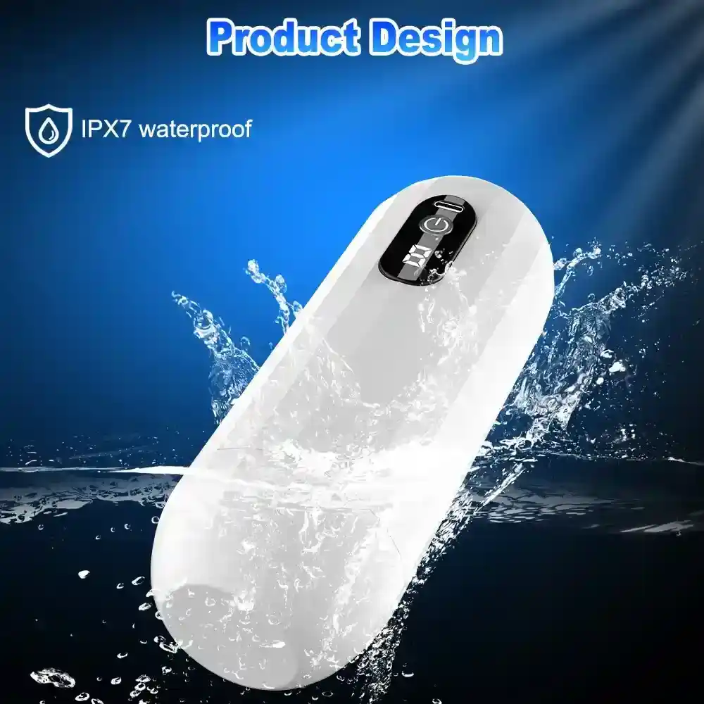 soft silicone masturbator with climax mode