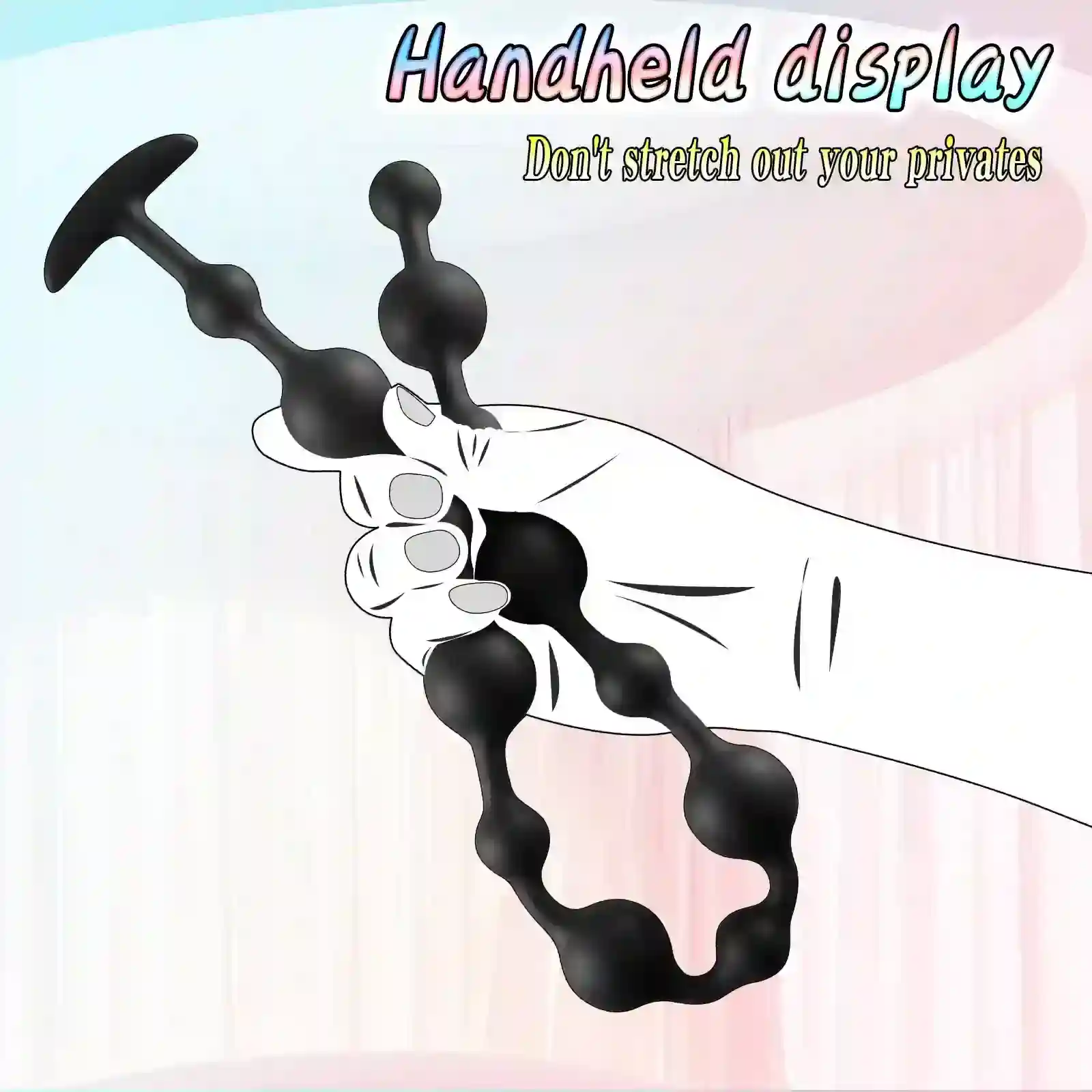 soft slender silicone anal beads