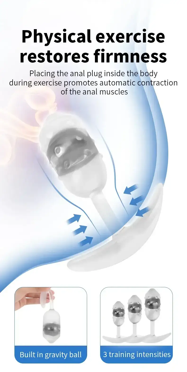 soft tpe gravity ball anal toy