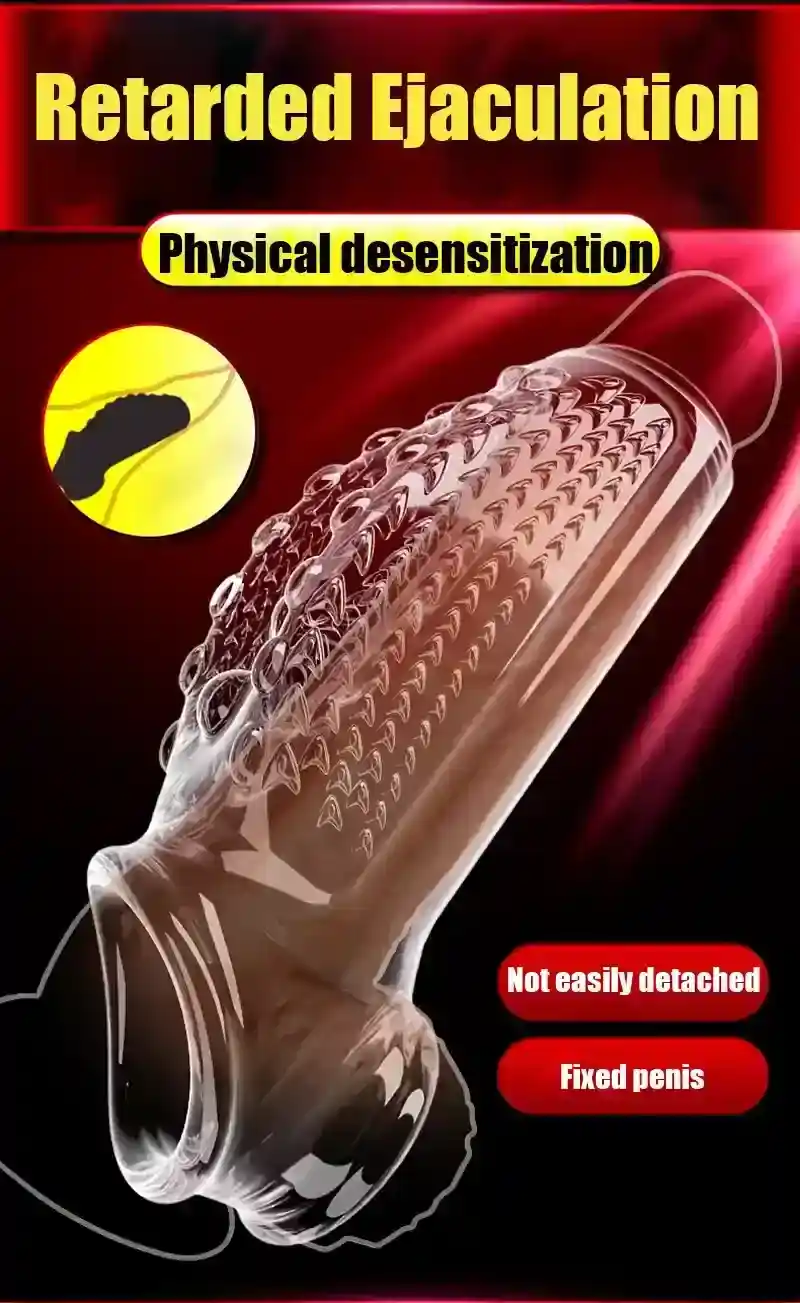 soft tpe penis sleeve textured