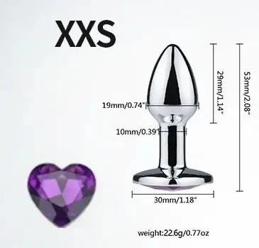 sparkling crystal accent anal toy