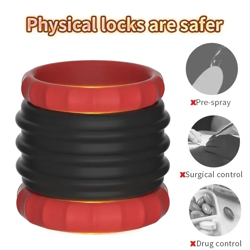 splash proof cock ring red