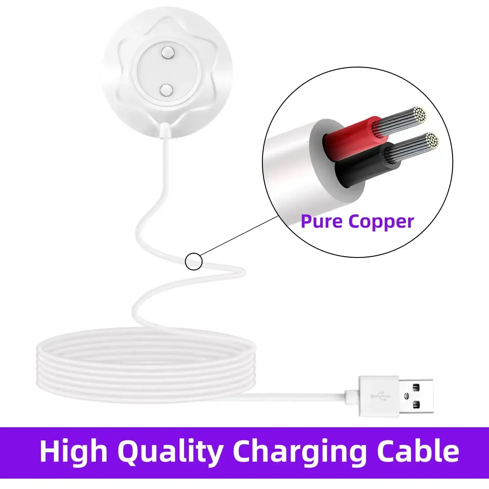 splash proof rose toy charging cable