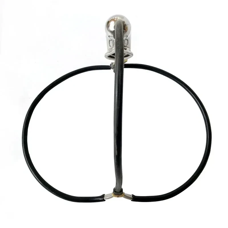 steel cage with silicone anal plug