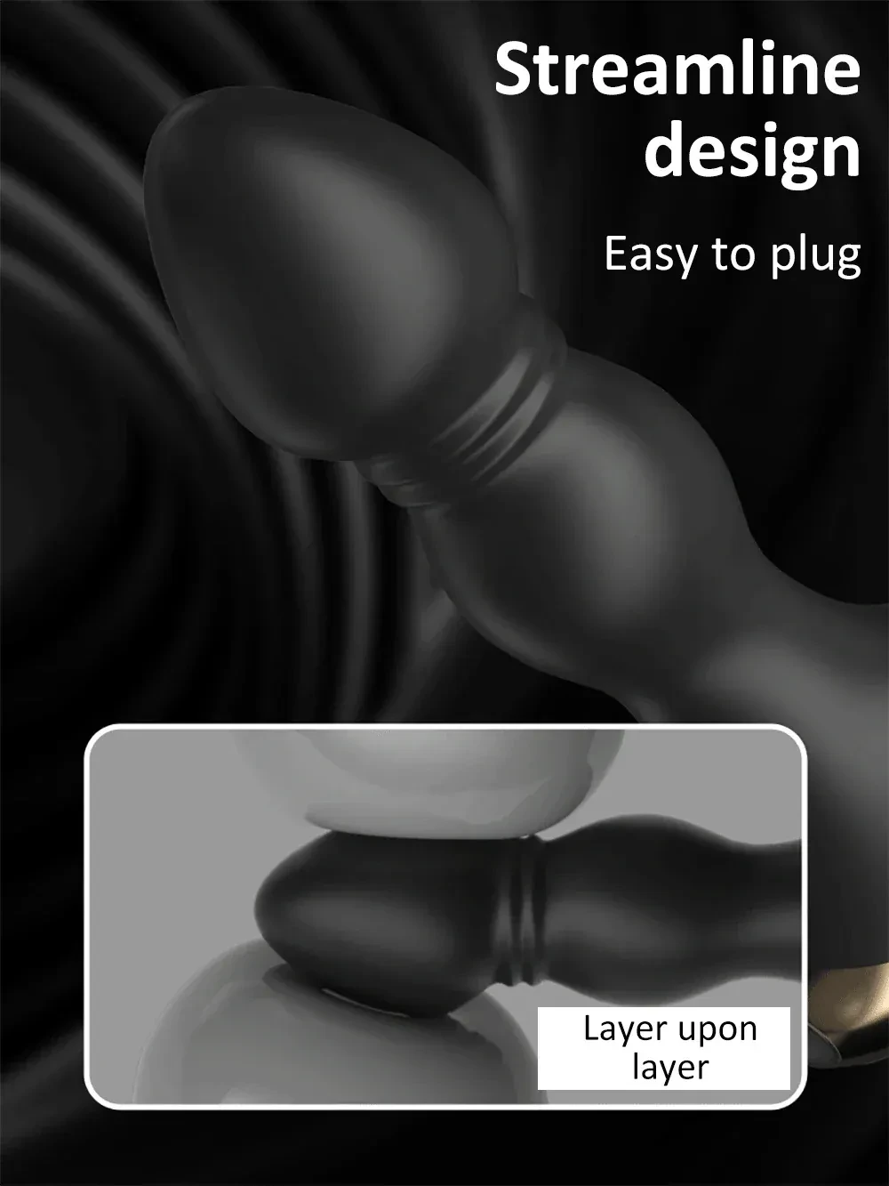 streamlined body anal vibrator
