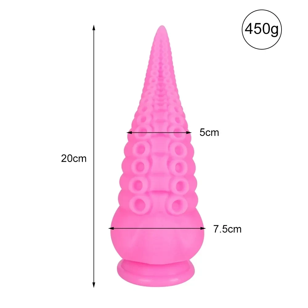suction cup base octopus dildo pink