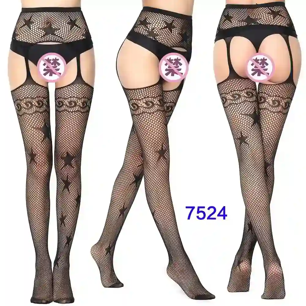 sultry black nylon thigh high stockings