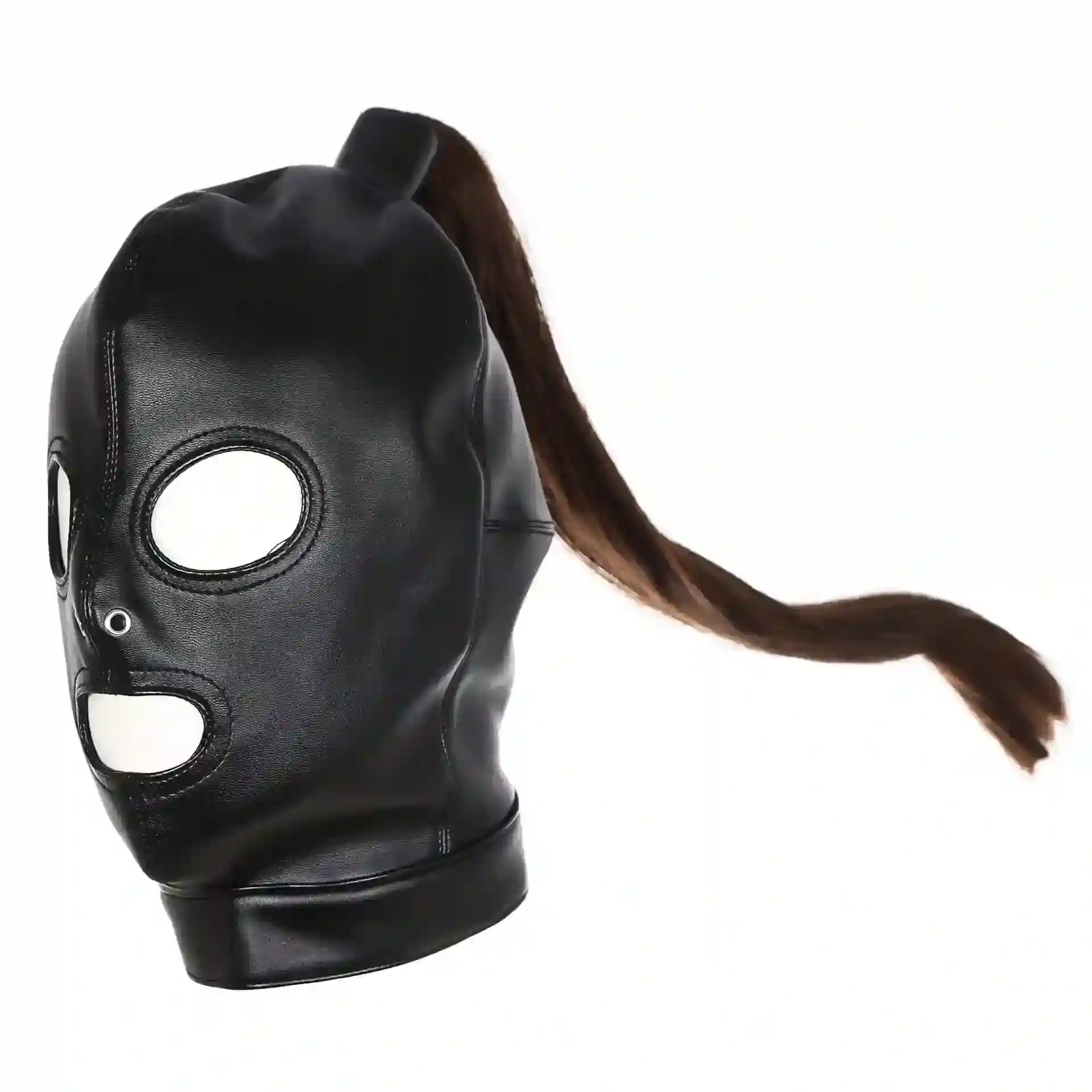 synthetic leather blackout eye mask