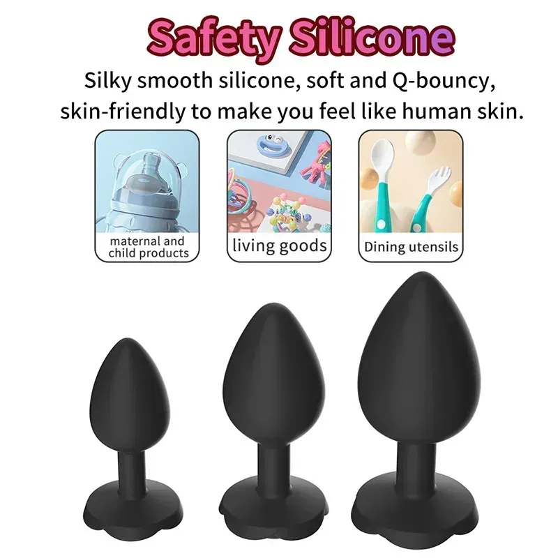 teardrop head silicone plug