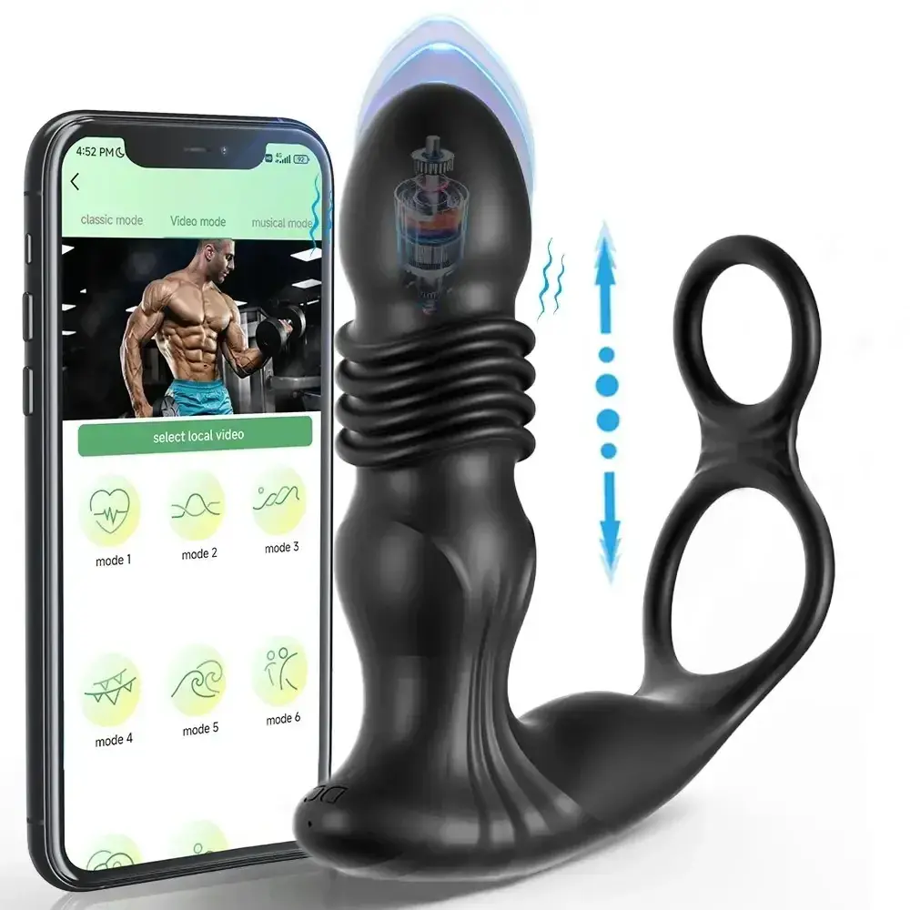 telescopic prostate vibrator for men