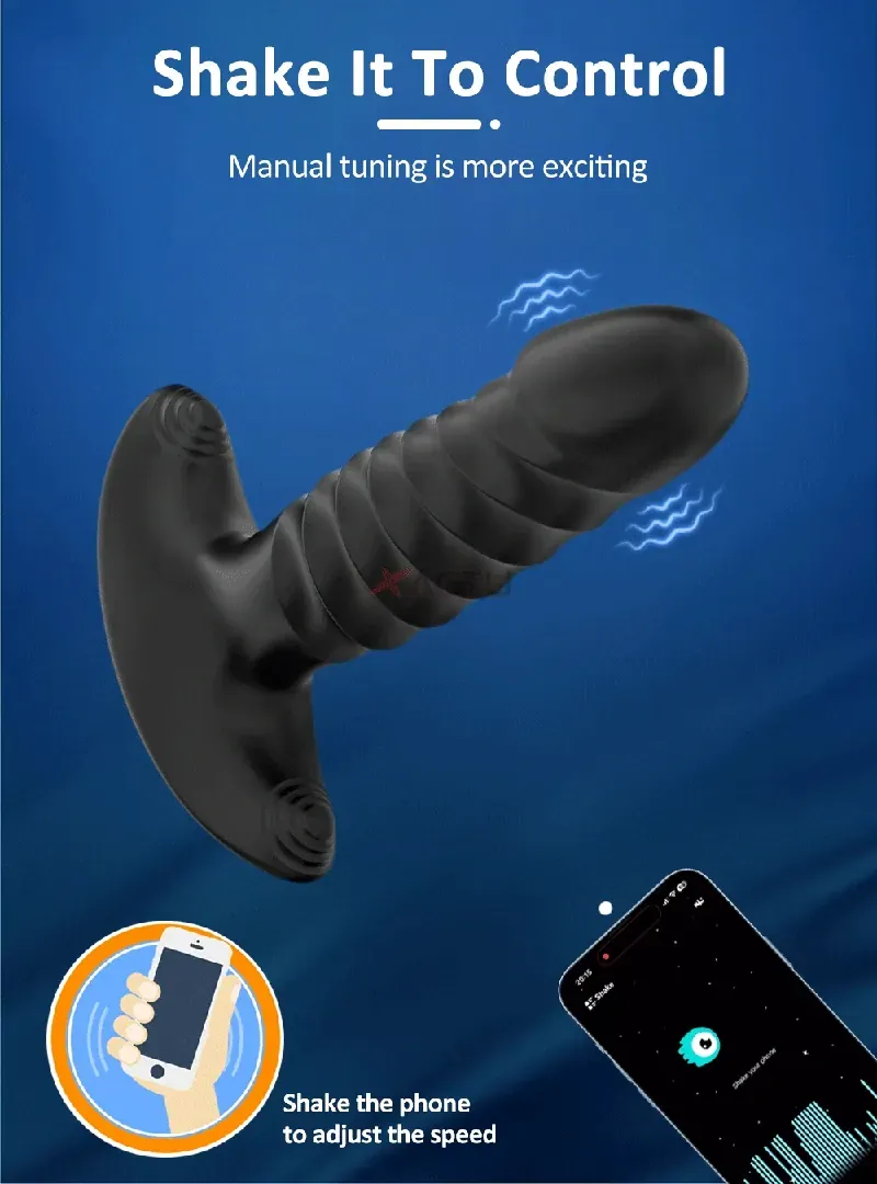 telescopic vibrating anal dildo for men