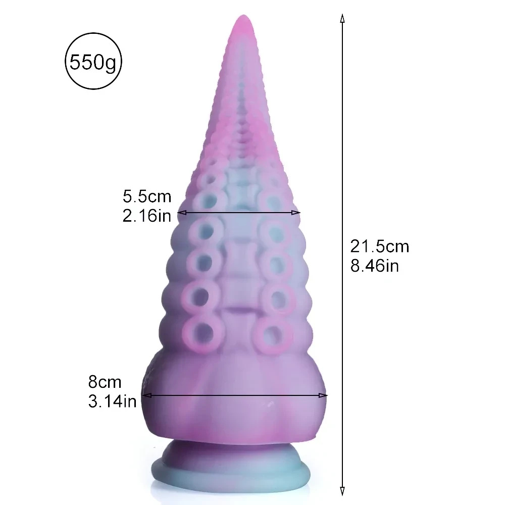 tentacle shape silicone anal plug