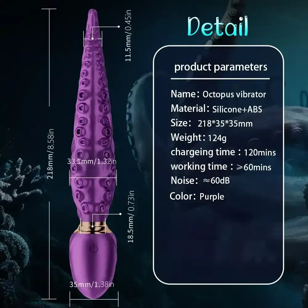 tentacle shaped rotating vibrator
