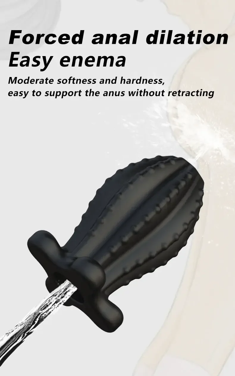 textured anal plug self sealing