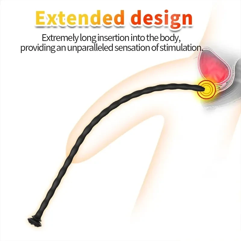 textured hollow urethral dilator massager