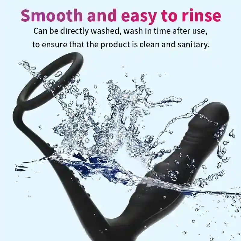 textured inflatable anal plug
