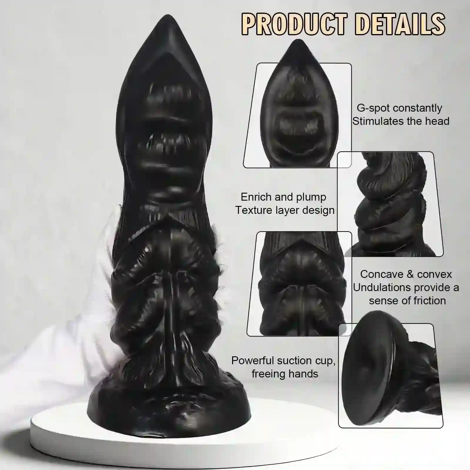 textured pvc anal plug training