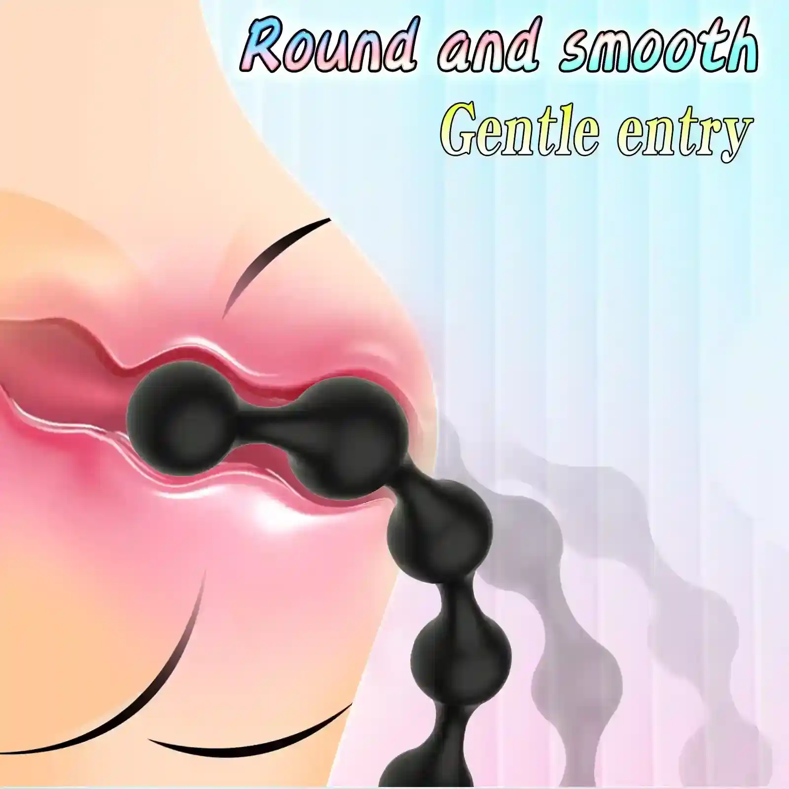 textured surface anal pleasure beads