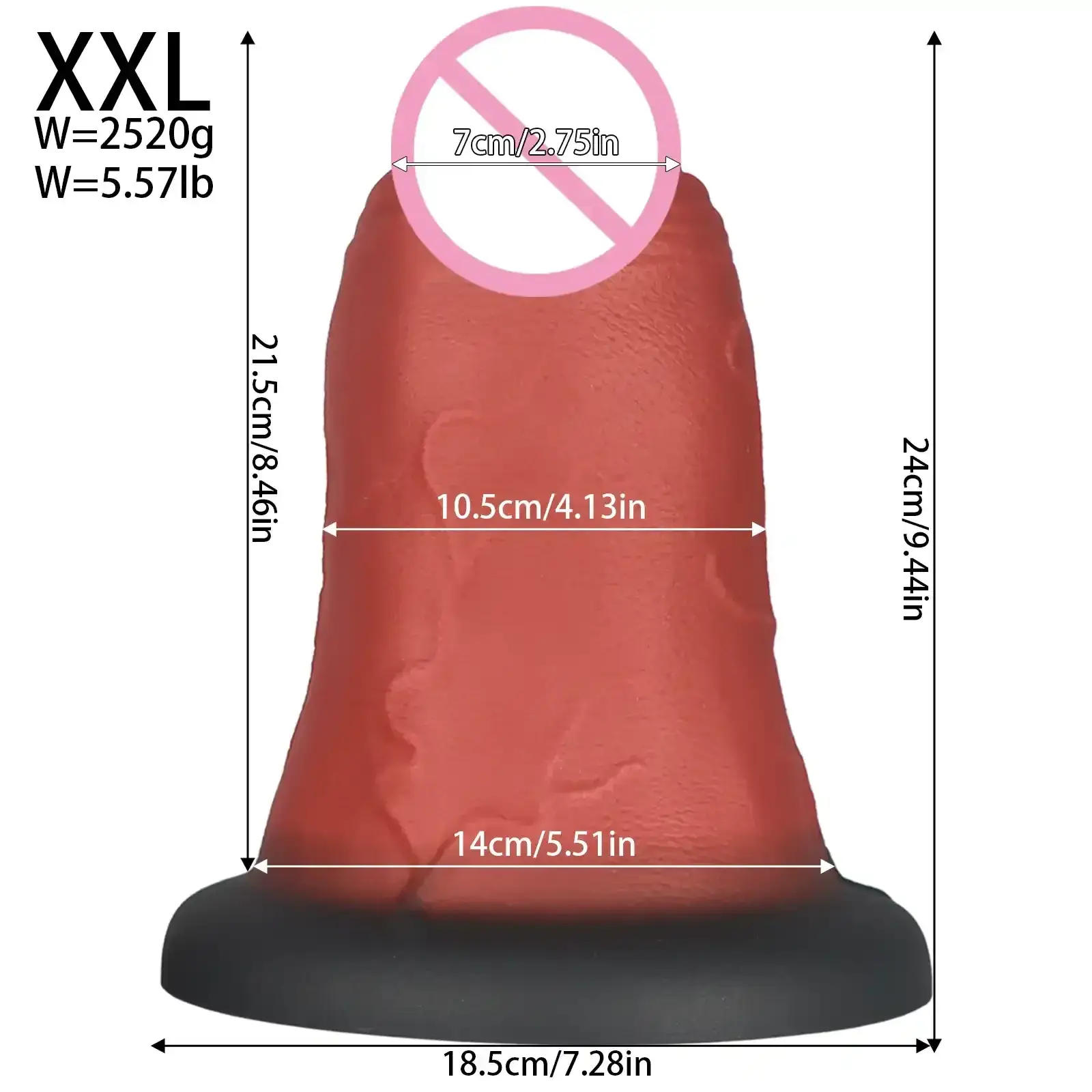 thick silicone anal toy suction