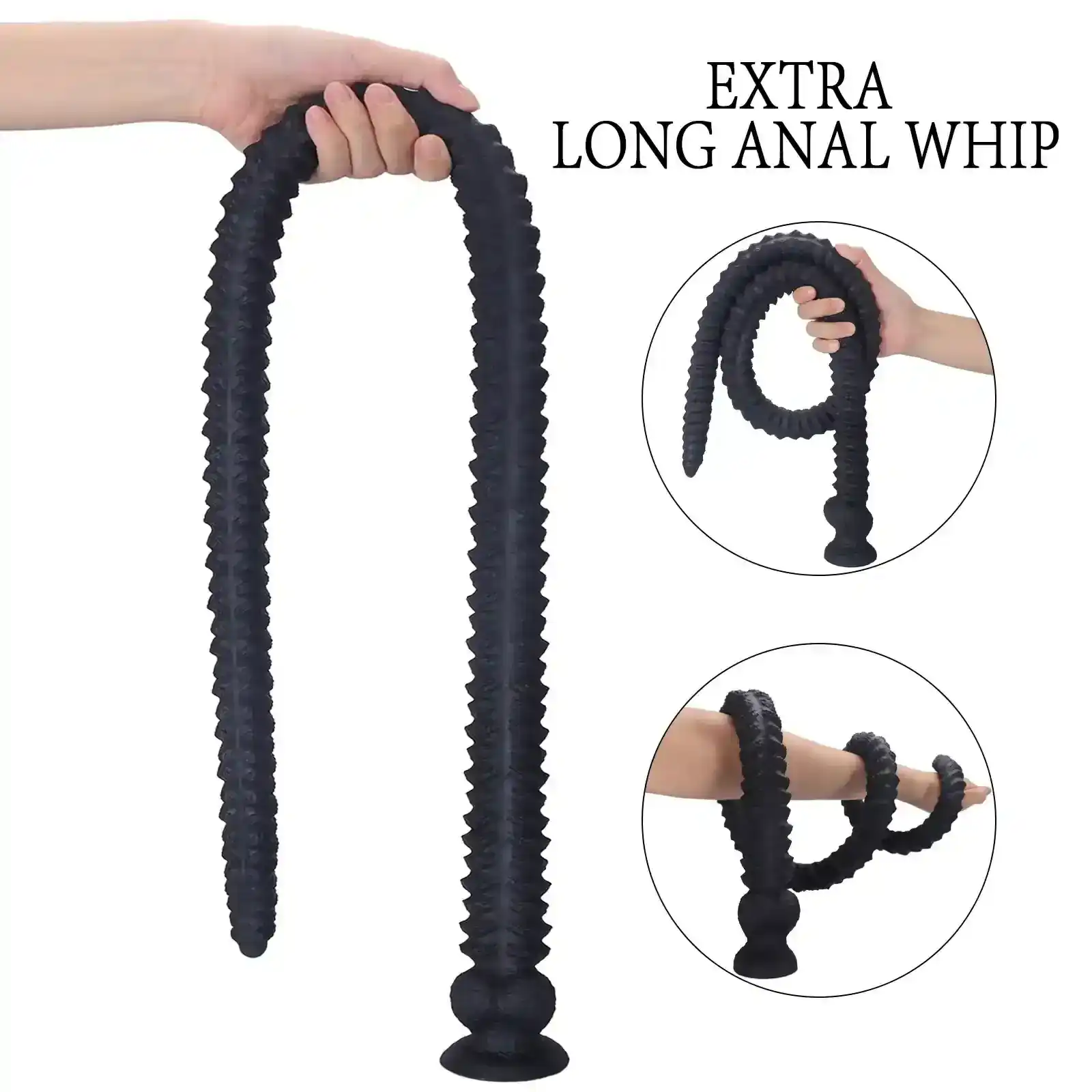 threaded silicone anal plug suction cup