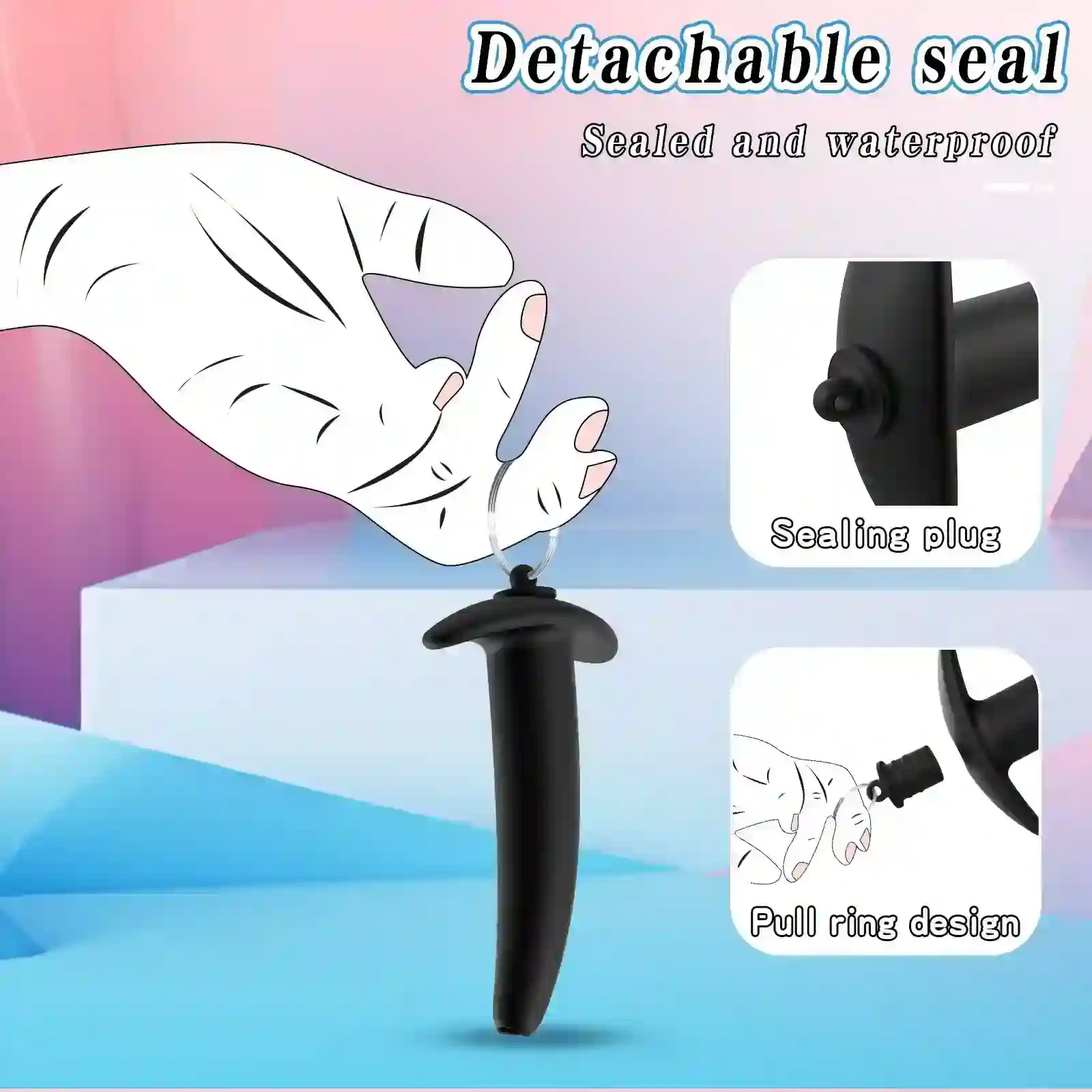 three piece silicone anal dilators