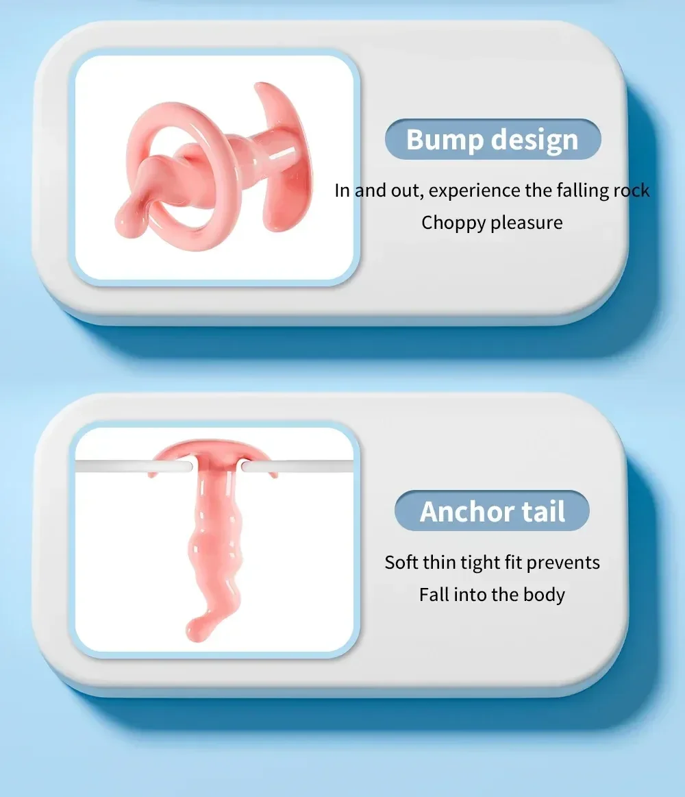 three piece silicone anal plug