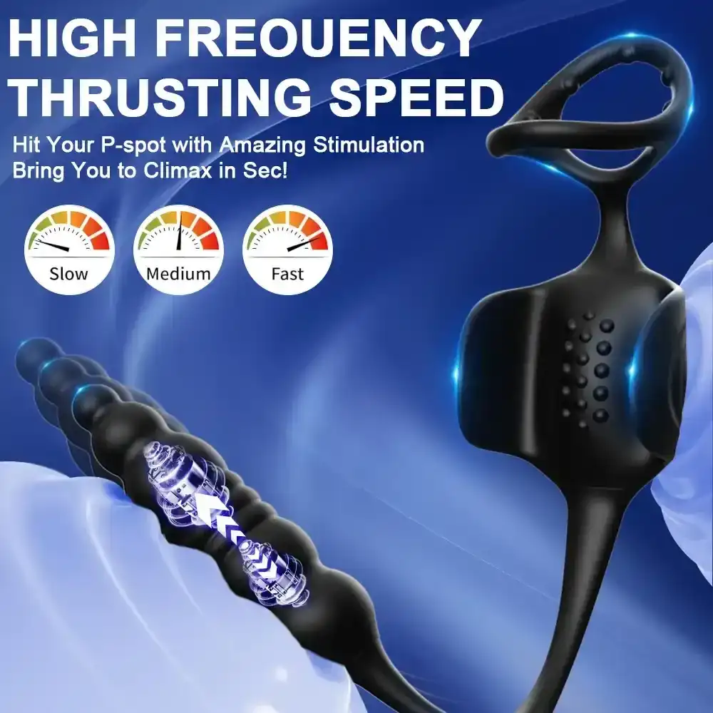 thrusting anal plug silicone