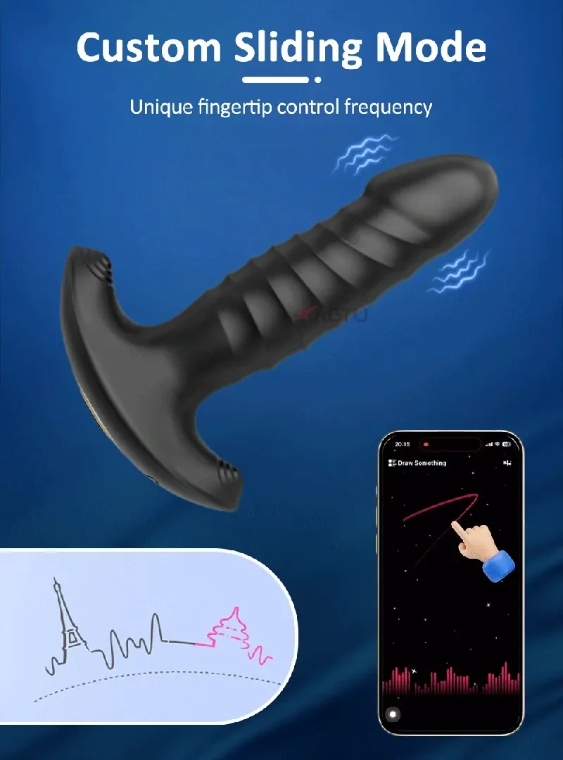 thrusting anal plug with app remote 1