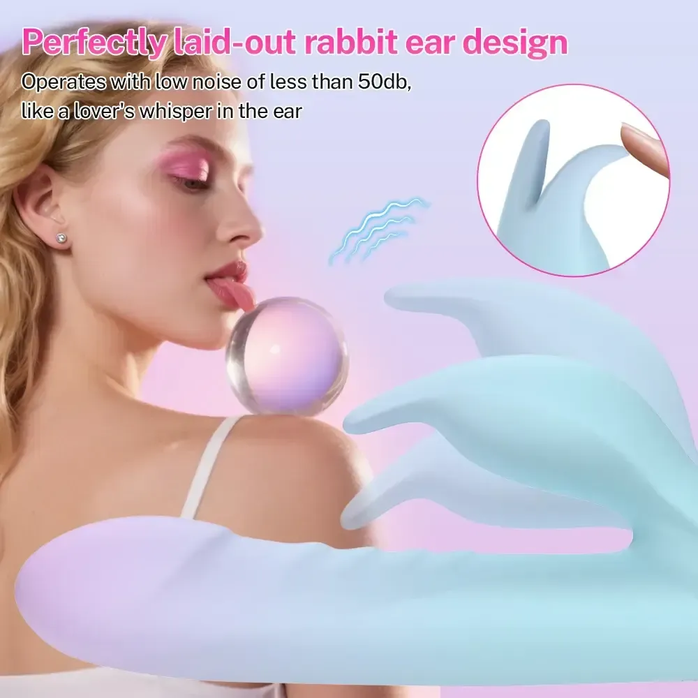 thrusting dildo rabbit vibrator massager