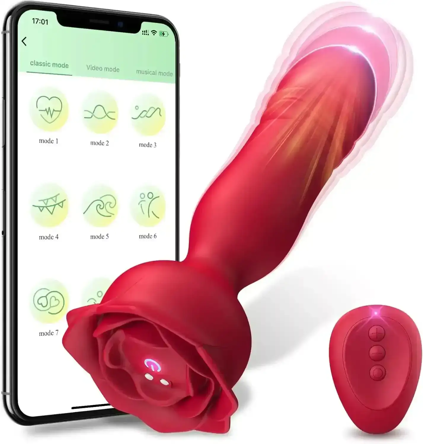thrusting remote control anal vibrator