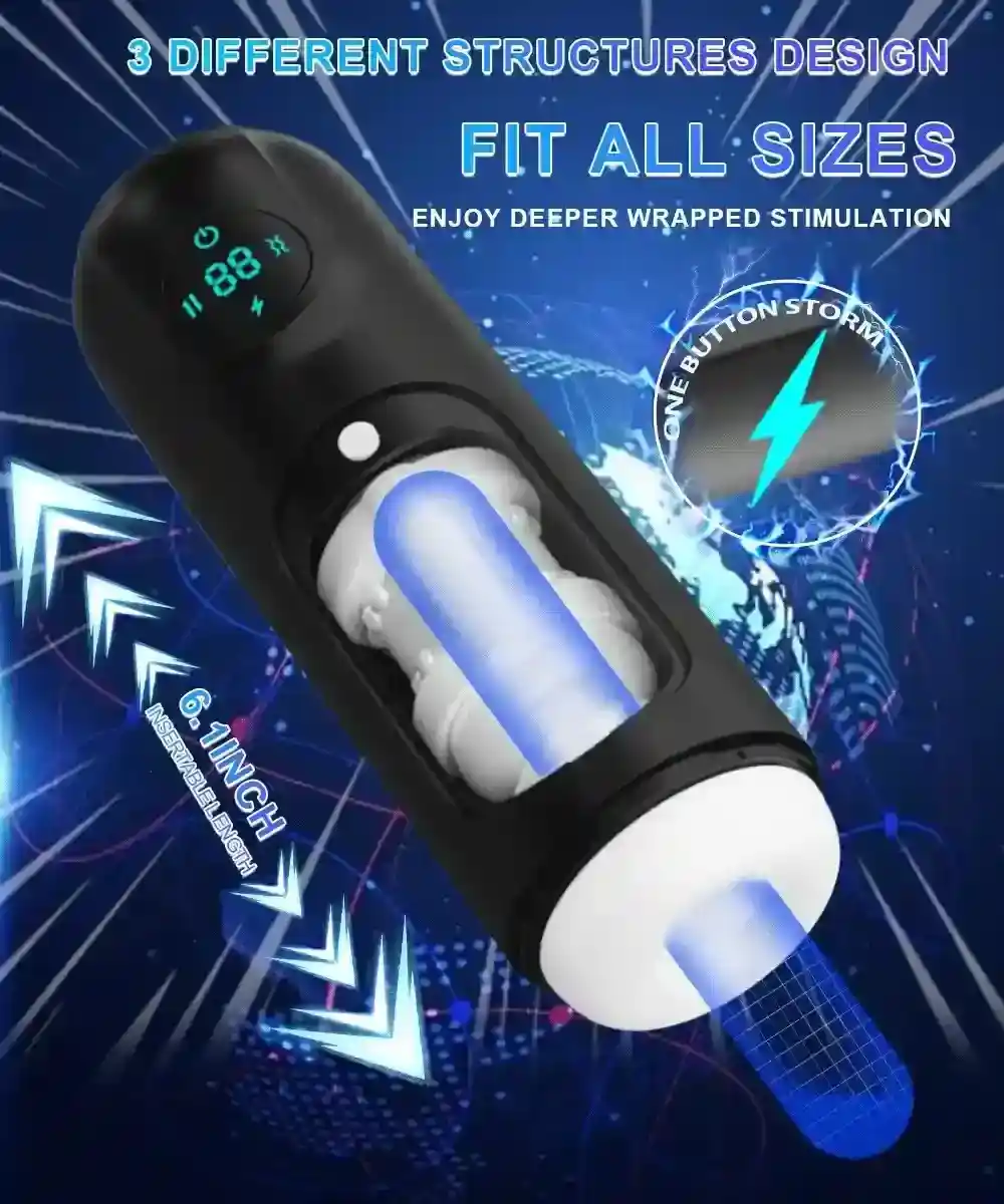 thrusting stroker with heating function