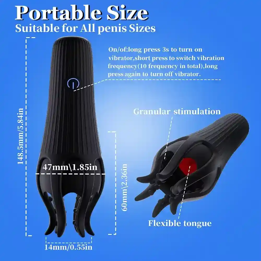 tongue licking granular stimulation toy