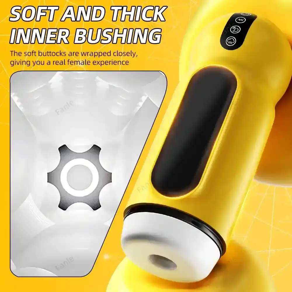 tpe material heated masturbator cup