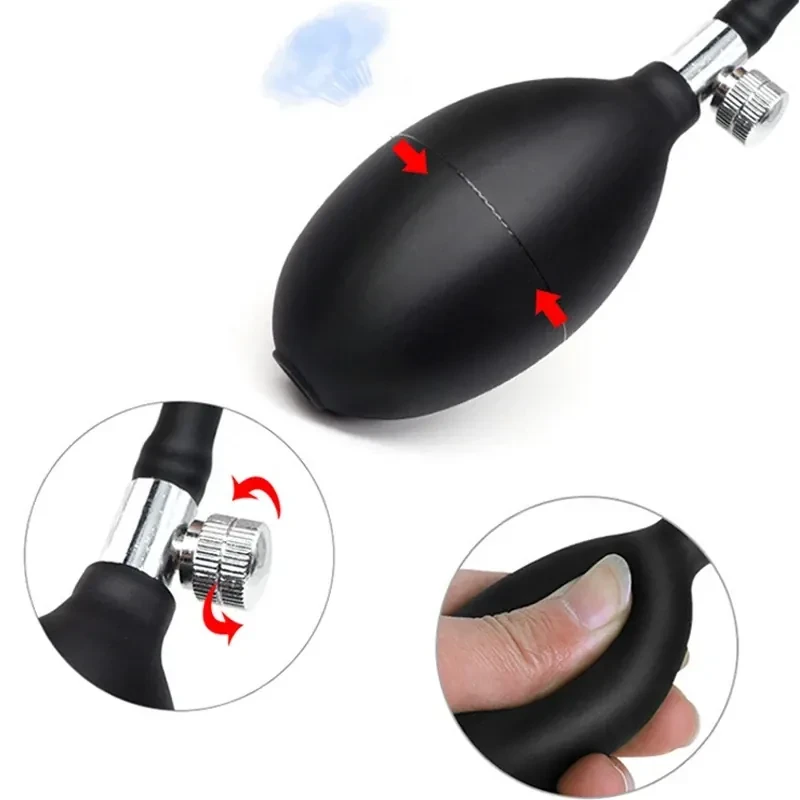 tpe prostate stimulator inflatable black 1