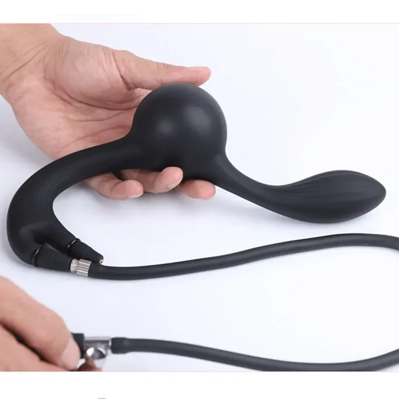 tpe prostate stimulator inflatable black 2