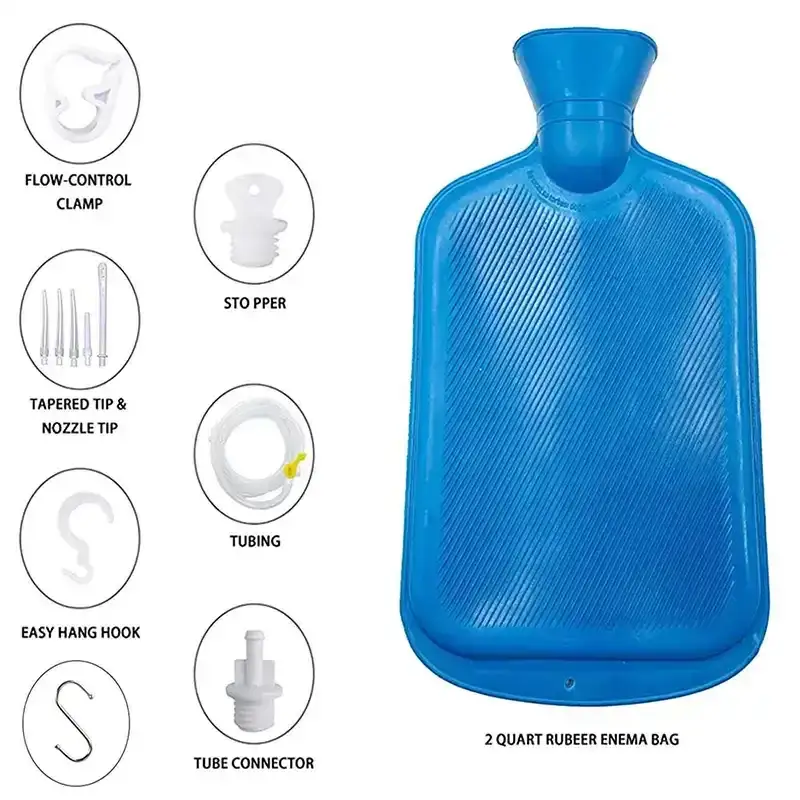 travel enema system silicone tubing