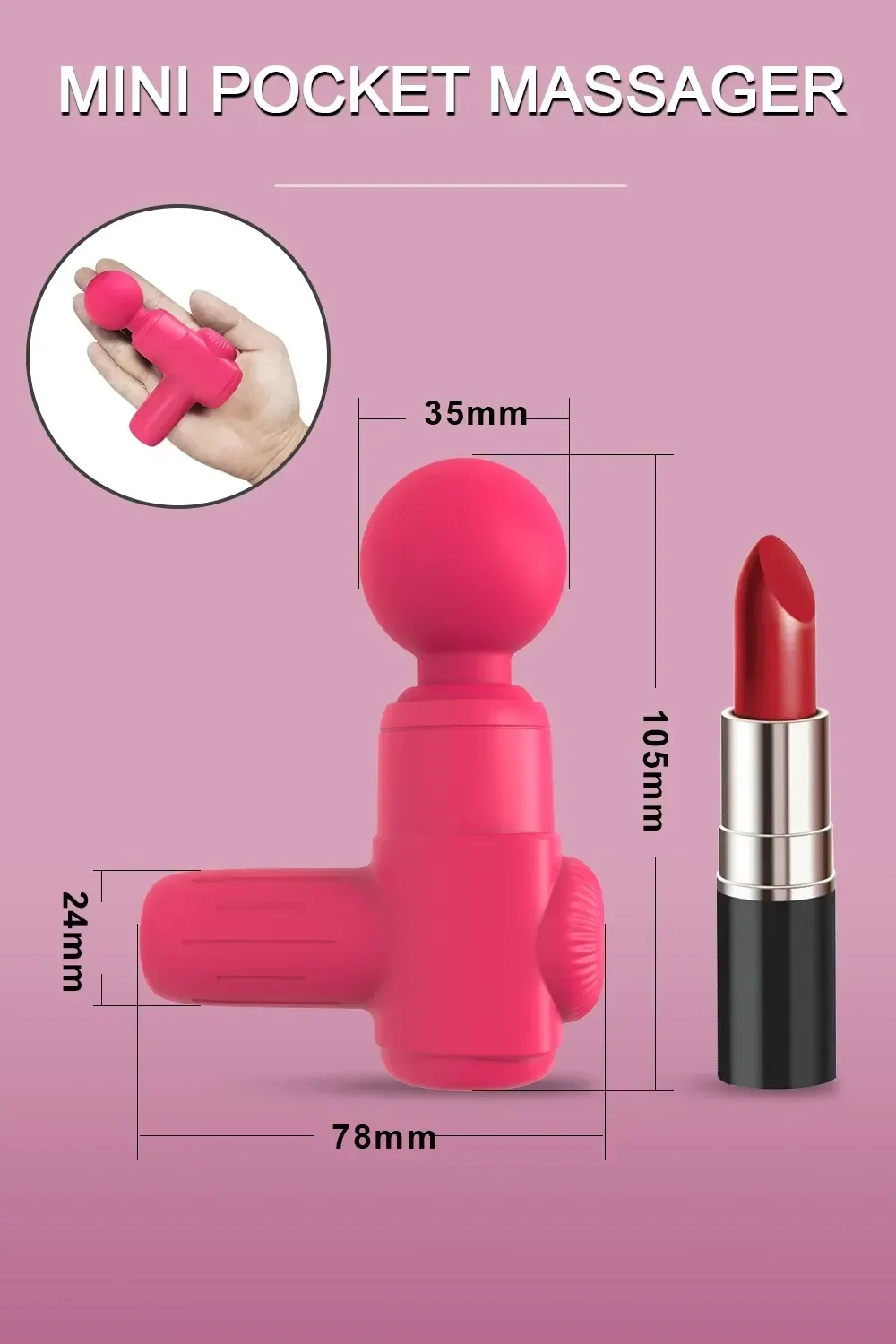 travel friendly wand vibrator discreet