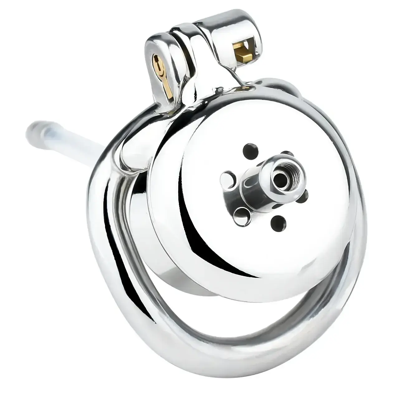 unique aesthetic steel chastity cage