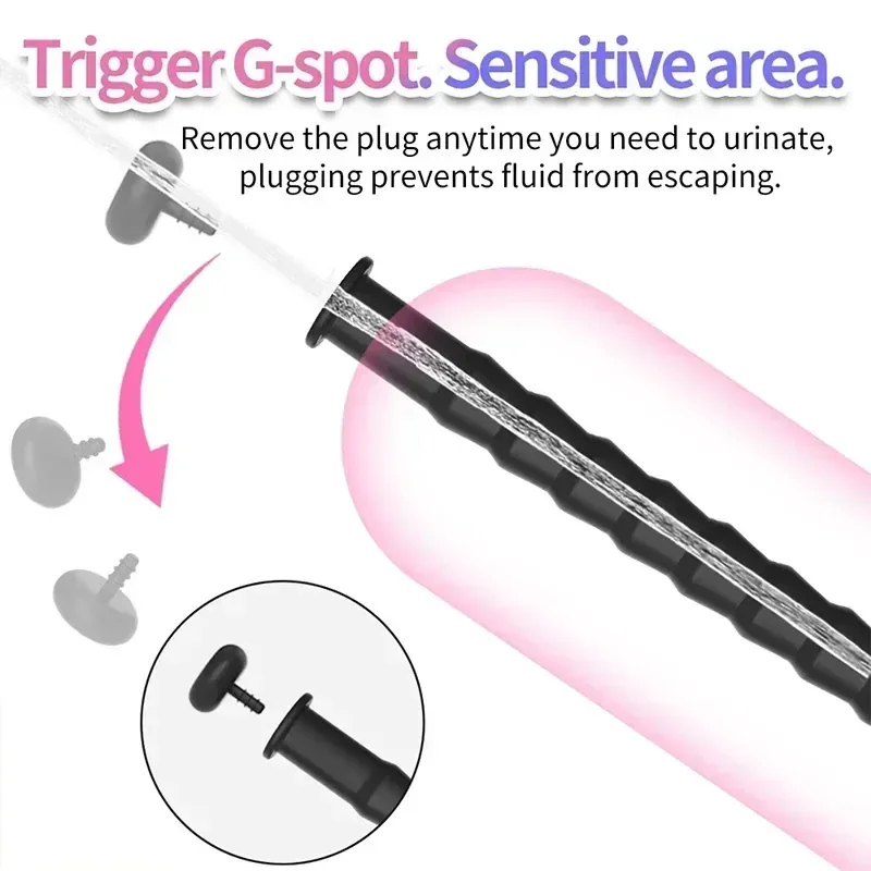 urethral plug with stopper design